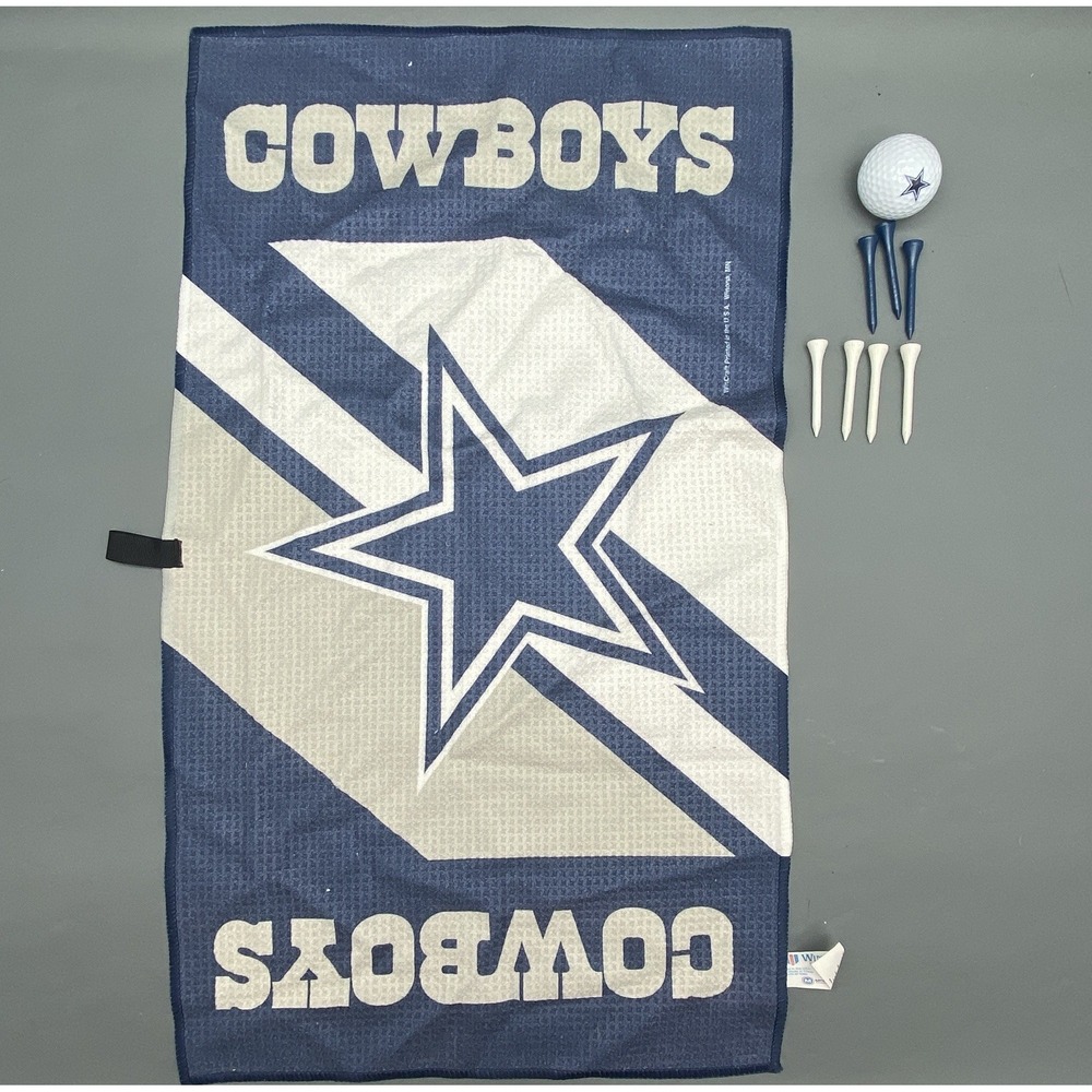 Dallas Cowboys Golf Towel Ball & Tees Set WinCraft NFL